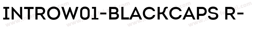 IntroW01-BlackCaps R字体转换